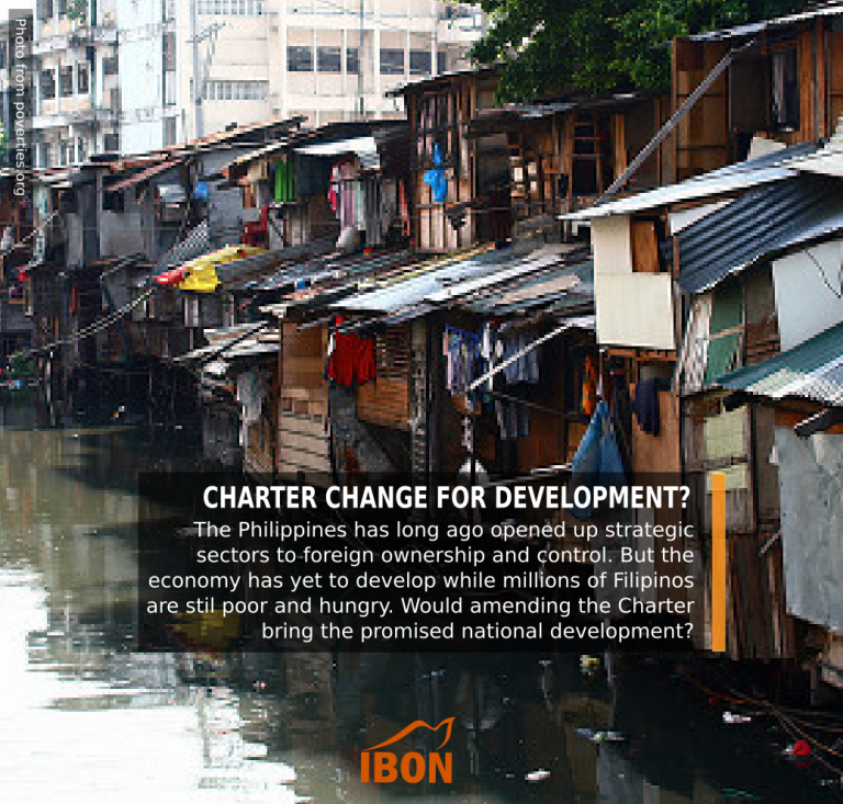 Charter change for development? (Excerpt from IBON Facts & Figures)