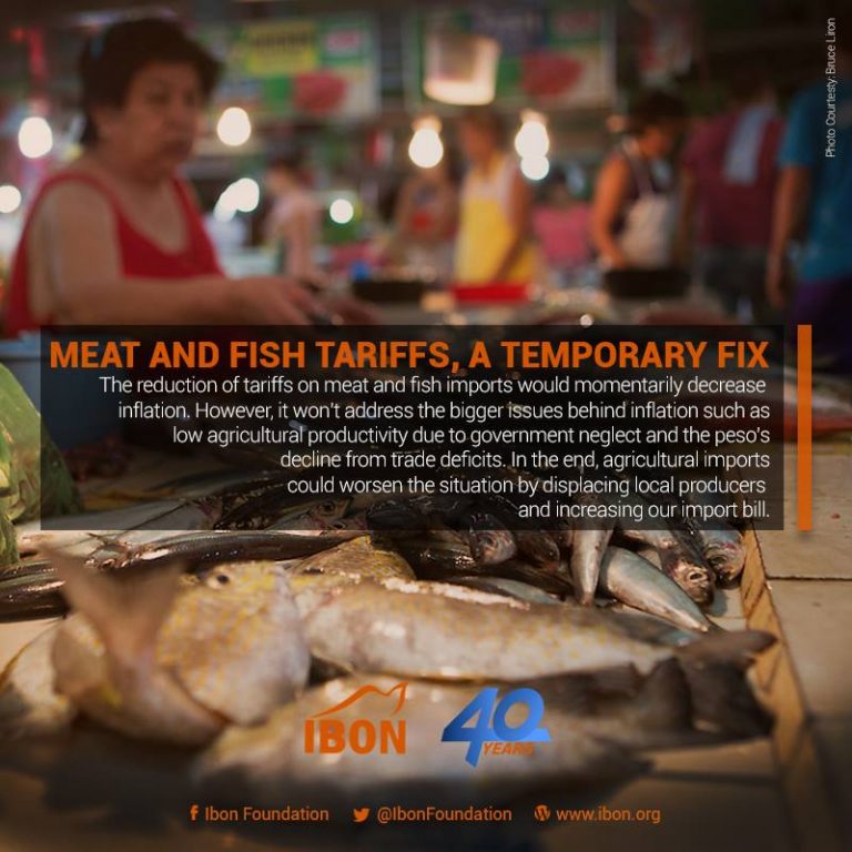 Meat and fish tariffs, a temporary fix