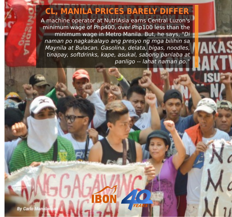 CL, Manila prices barely differ