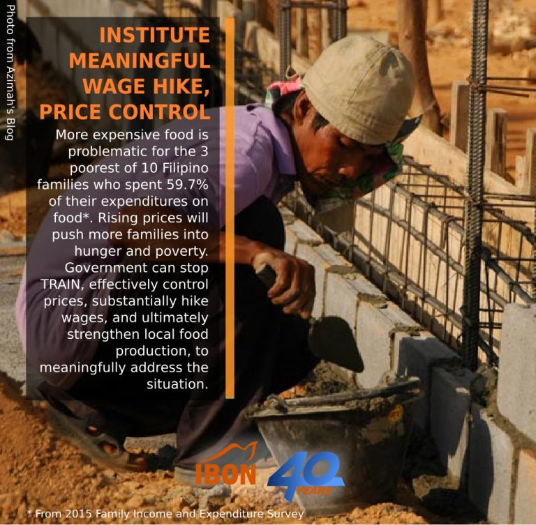 Institute meaningful wage hike, price control