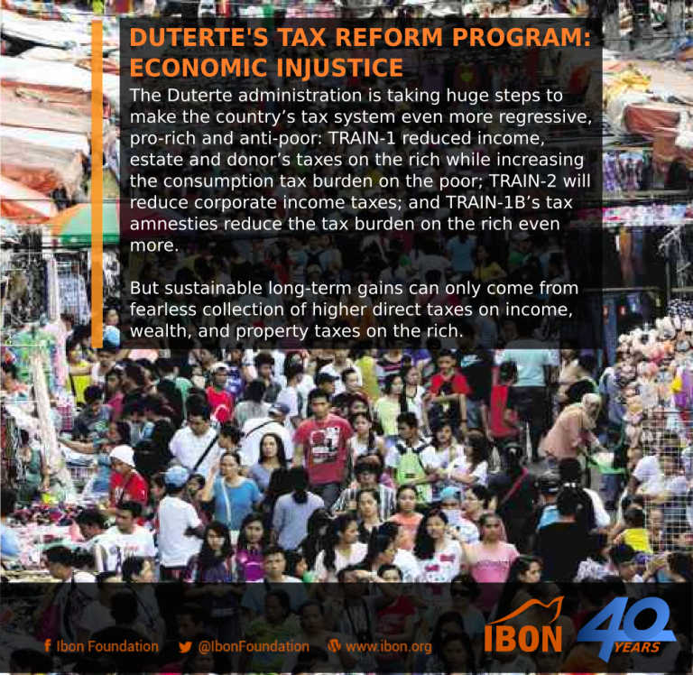 Duterte’s tax reform program: Economic injustice