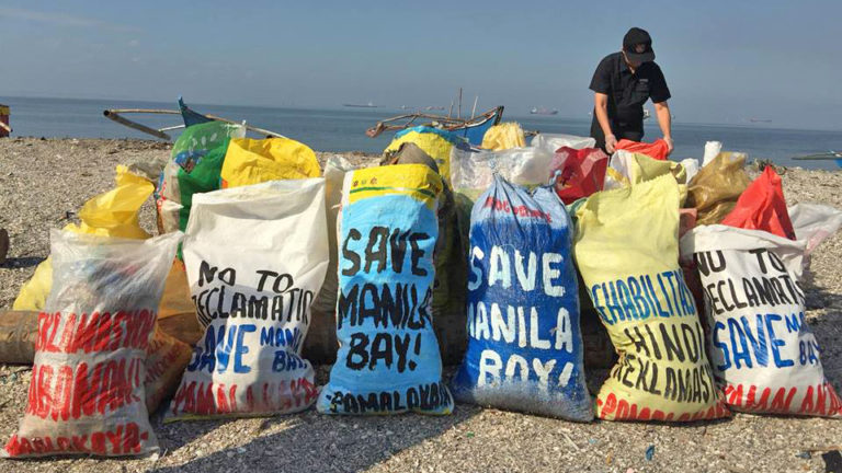 Baseco clean-up drive opposes Manila Bay reclamation