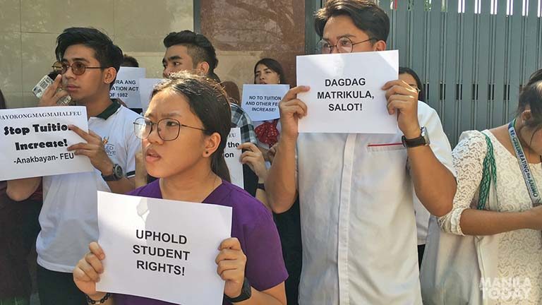 Tuition fee increase sa iba’t ibang pribadong unibersidad sa Metro Manila, tinutulan