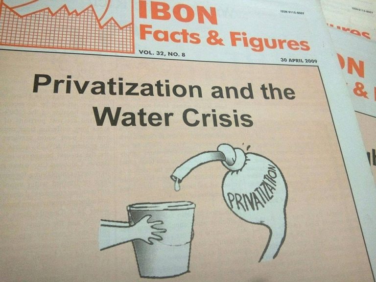 IBON Facts & Figures: “Privatization and the Water Crisis” [Excerpt]