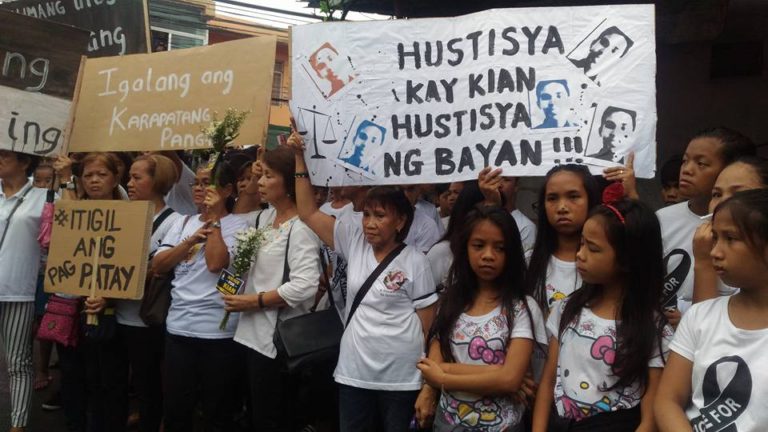 Children search for senatorial bets to represent them