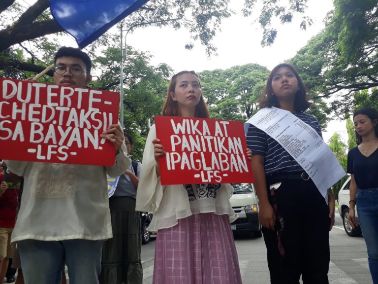 Youth groups storm CHED to protest policies aggravating problems in education Youth groups storm CHED to protest policies aggravating problems in education