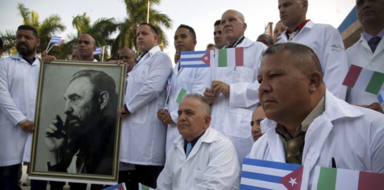 Cuban volunteer medical brigade arrive in Italy to help in battle vs. corona virus