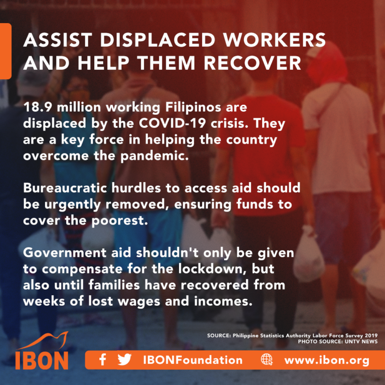 Assist displaced workers and help them recover