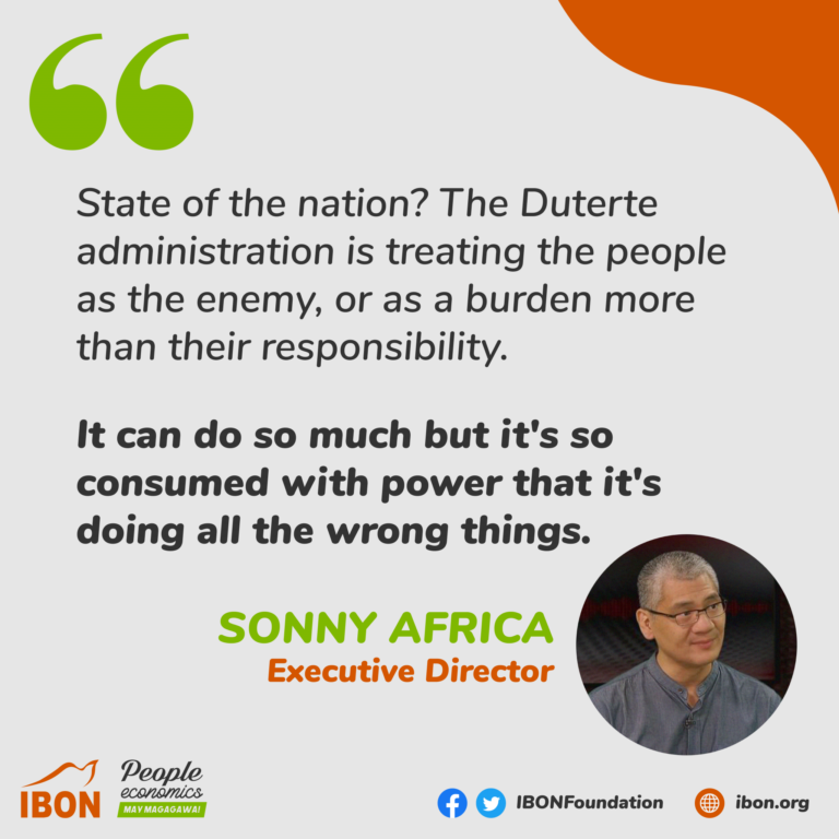 IBON Executive Director on SONA 2020