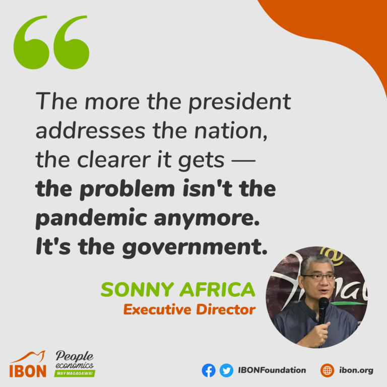 IBON Executive Director on president’s address to the nation