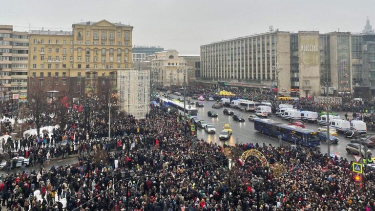 More than 3,300 arrested across Russia as protests swell for jailed opposition leader Navalny