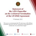 UPD CHANCELLOR STATEMENT