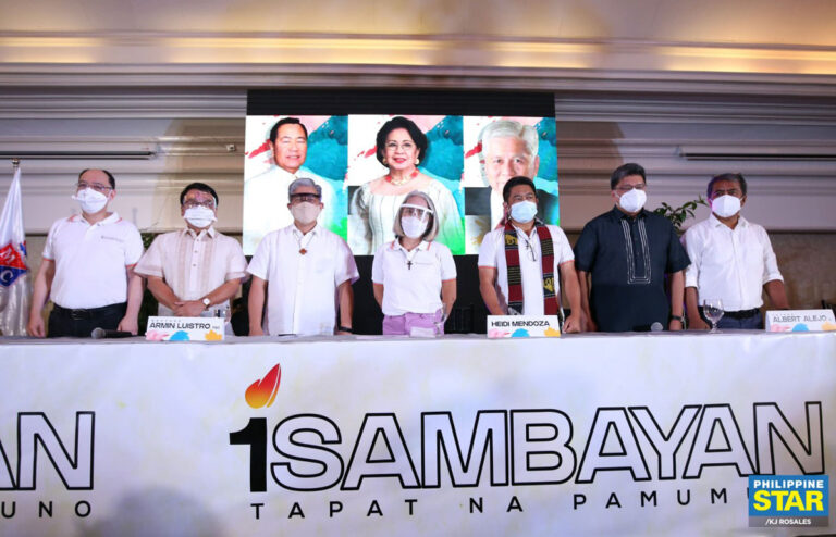 Choices For Unified Opposition Slate Bared; Isko, Nancy Decline 1Sambayan Invite